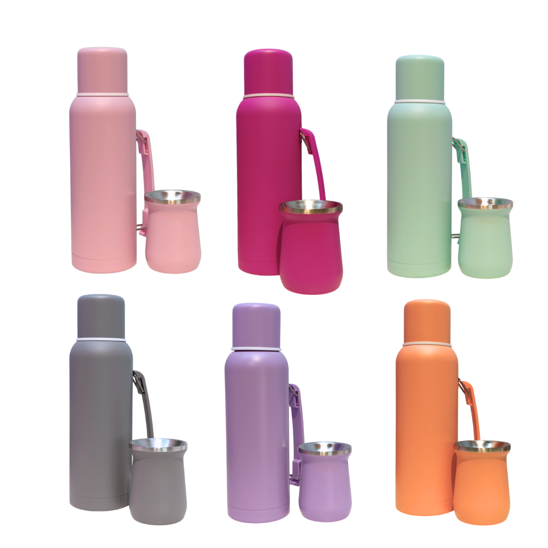 Set Termo + Mate  Acero Inoxidable