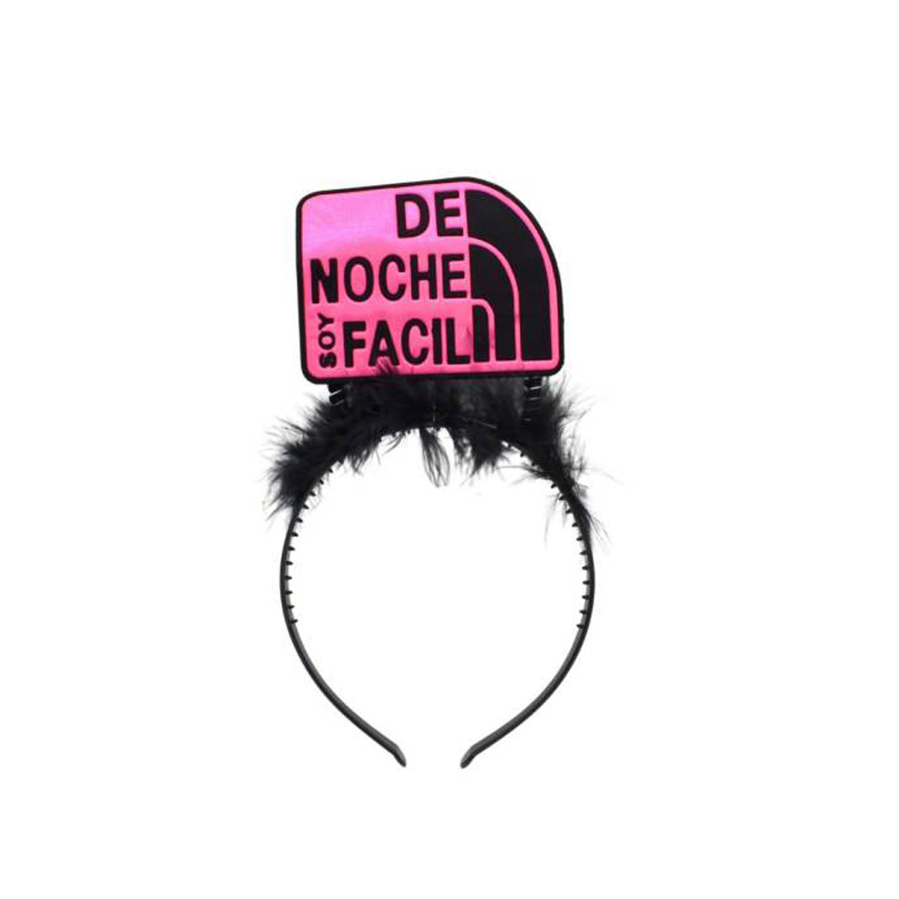 Vincha para cotillón con frases