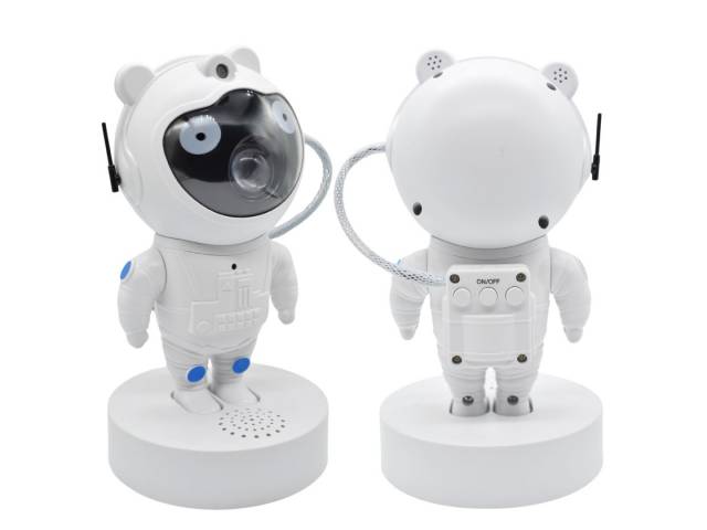Proyector de luces de galaxias con parlante 17cm. Astronauta