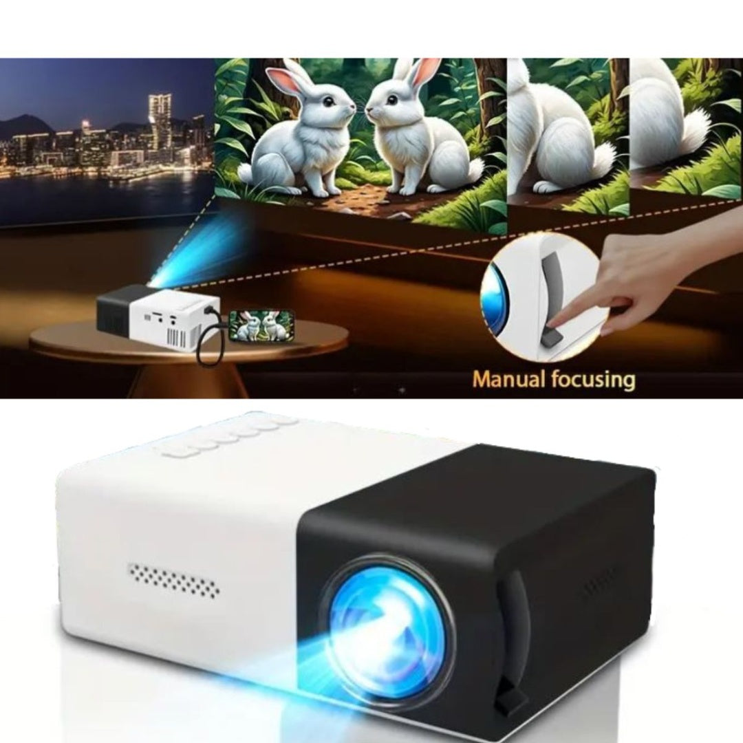 Proyector portátil LED 5V conexión celular