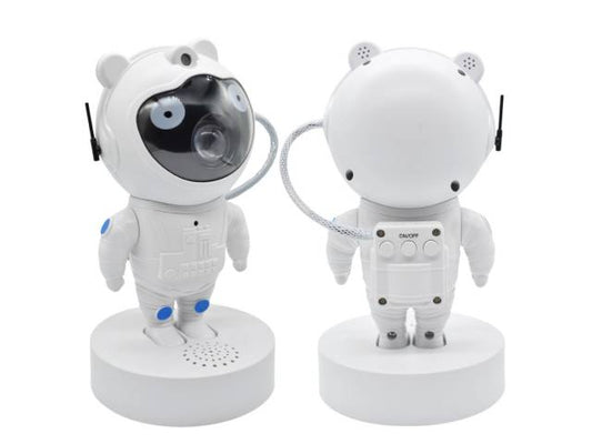 Proyector de luces de galaxias con parlante 17cm. Astronauta